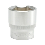 NASADKA KRÓTKA 6-KĄTNA CHROMOWANA 1/2'' 30MM