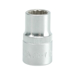 NASADKA KRÓTKA 12-KĄTNA CHROMOWANA 1/2'' 16MM