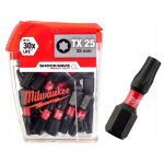 BIT, GROT, KOŃCÓWKA TORX TX25 25MM 25 SZT.
