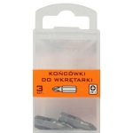 GROT, BIT, KOŃCÓWKA DO WKRĘTARKI 25MM 3SZT. PZ1