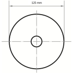 KRĄŻEK SAMOPRZYCZEPNY PSH 125 NK80