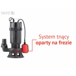 POMPA DO ŚCIEKÓW 750W Z ROZDRABNIACZEM