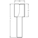 FREZ PROSTY 8MM 20*20MM 2 ROWKI