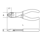 SZCZYPCE TNĄCE BOCZNE WZMOCNIONE Q-TY 160MM