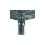 REGAŁ METALOWY, WCISKANY, PŁYTA MDF 120KG