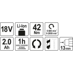 WKRĘTARKA BEZSZCZOTKOWA 18V