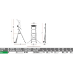DRABINA/PODEST ROBOCZY PL4 96CM 4 STOPNI