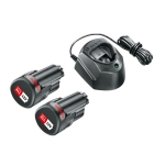 ZESTAW STARTOWY 12V 2*1,5AH + ŁADOWARKA