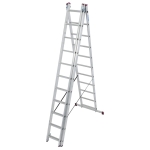 DRABINA ALUMINIOWA 3-ELEMENTOWA CORDA 3*11 SZCZEBLI