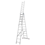 DRABINA ALUMINIOWA 3-ELEMENTOWA CORDA 3*11 SZCZEBLI