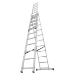 DRABINA ALUMINIOWA 3-ELEMENTOWA CORDA 3*11 SZCZEBLI