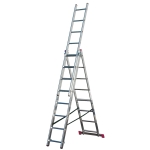 DRABINA ALUMINIOWA 3-ELEMENTOWA CORDA 3*8 SZCZEBLI