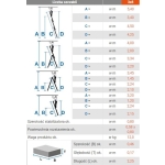 DRABINA ALUMINIOWA 3-ELEMENTOWA CORDA 3*8 SZCZEBLI
