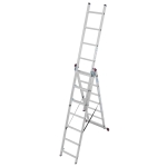 DRABINA ALUMINIOWA 3-ELEMENTOWA CORDA 3*7 SZCZEBLI