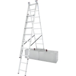 DRABINA ALUMINIOWA 3-ELEMENTOWA CORDA 3*9 SZCZEBLI