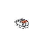 SZYBKOZŁĄCZKA WAGO 221-412 2X0,5-4,0 MM2 Z DŹWIGNIAMI 20 SZT
