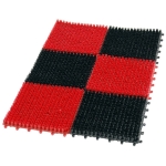 WYCIERACZKA TRAWKA PLASTIKOWA 6-CZĘŚCIOWA 36*55CM BLACK/RED