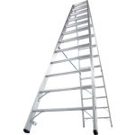 DRABINA ALUMINIOWA DWUSTRONNA STABILO 2*12 SZCZEBLI