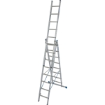 DRABINA ALUMINIOWA 3-ELEMENTOWA STABILO 3*8 SZCZEBLI