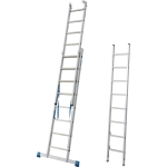 DRABINA ALUMINIOWA 3-ELEMENTOWA STABILO 3*8 SZCZEBLI