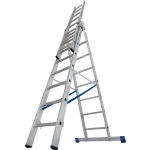 DRABINA ALUMINIOWA 3-ELEMENTOWA STABILO 3*8 SZCZEBLI
