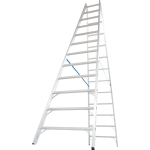 DRABINA ALUMINIOWA 2-ELEMENTOWA STABILO 2*12 SZCZEBLI