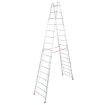 DRABINA ALUMINIOWA 2-ELEMENTOWA STABILO 2*16 SZCZEBLI