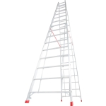 DRABINA ALUMINIOWA 2-ELEMENTOWA STABILO 2*16 SZCZEBLI
