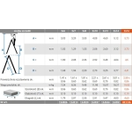 DRABINA ALUMINIOWA 2-ELEMENTOWA STABILO 2*16 SZCZEBLI
