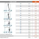 DRABINA ALUMINIOWA 3-ELEMENTOWA TRIBILO 3*9 SZCZEBLI