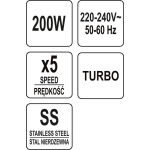 MIKSER RĘCZNY 200-250W