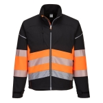 KURTKA OSTRZEGAWCZA SOFTSHELL  PW375BKO ROZMIAR XXL