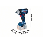 KLUCZ UDAROWY AKUMULATOROWY 1/2'' GDS 18V-400 0*AH