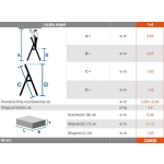 DRABINA ALUMINIOWA WOLNOSTOJĄCA SECURY MULTIGRIP  4 SZCZEBLE