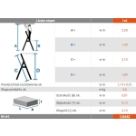 DRABINA ALUMINIOWA WOLNOSTOJĄCA SECURY MULTIGRIP  6 SZCZEBLI
