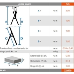 DRABINA ALUMINIOWA WOLNOSTOJĄCA SECURO 5 SZCZEBLI