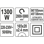 ZAGŁĘBIARKA 1300W 165MM