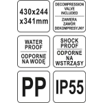 WALIZKA NARZĘDZIOWA HERMETYCZNA PIONOWA