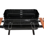 GRILL WĘGLOWY Z PÓŁKAMI, RUSZT 53*33CM