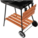 GRILL WĘGLOWY Z PÓŁKAMI, RUSZT 53*33CM