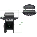 GRILL GAZOWY 2+1, 8KW