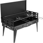 GRILL WĘGLOWY SKŁADANY 42*221CM, WALIZKA