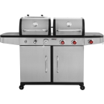 GRILL GAZOWY 2W1 GAZ+WĘGIEL, STAL NIERDZEWNA 8.2KW