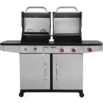 GRILL GAZOWY 2W1 GAZ+WĘGIEL, STAL NIERDZEWNA 8.2KW