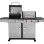 GRILL GAZOWY 2W1 GAZ+WĘGIEL, STAL NIERDZEWNA 8.2KW