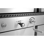 GRILL GAZOWY 2W1 GAZ+WĘGIEL, STAL NIERDZEWNA 8.2KW