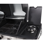 GRILL GAZOWY 2W1 GAZ+WĘGIEL, STAL NIERDZEWNA 8.2KW
