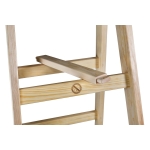 DRABINA DREWNIANA BRAKET STANDARD 2X6 SZCZEBLI 182CM