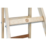DRABINA DREWNIANA BRAKET PREMIUM 2X9 SZCZEBLI 270CM