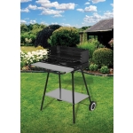 GRILL WĘGLOWY Z PÓŁKĄ PRZEDNIĄ 54*35CM